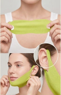 Silky Honey cooling contour band, how to wrap it around the jawline